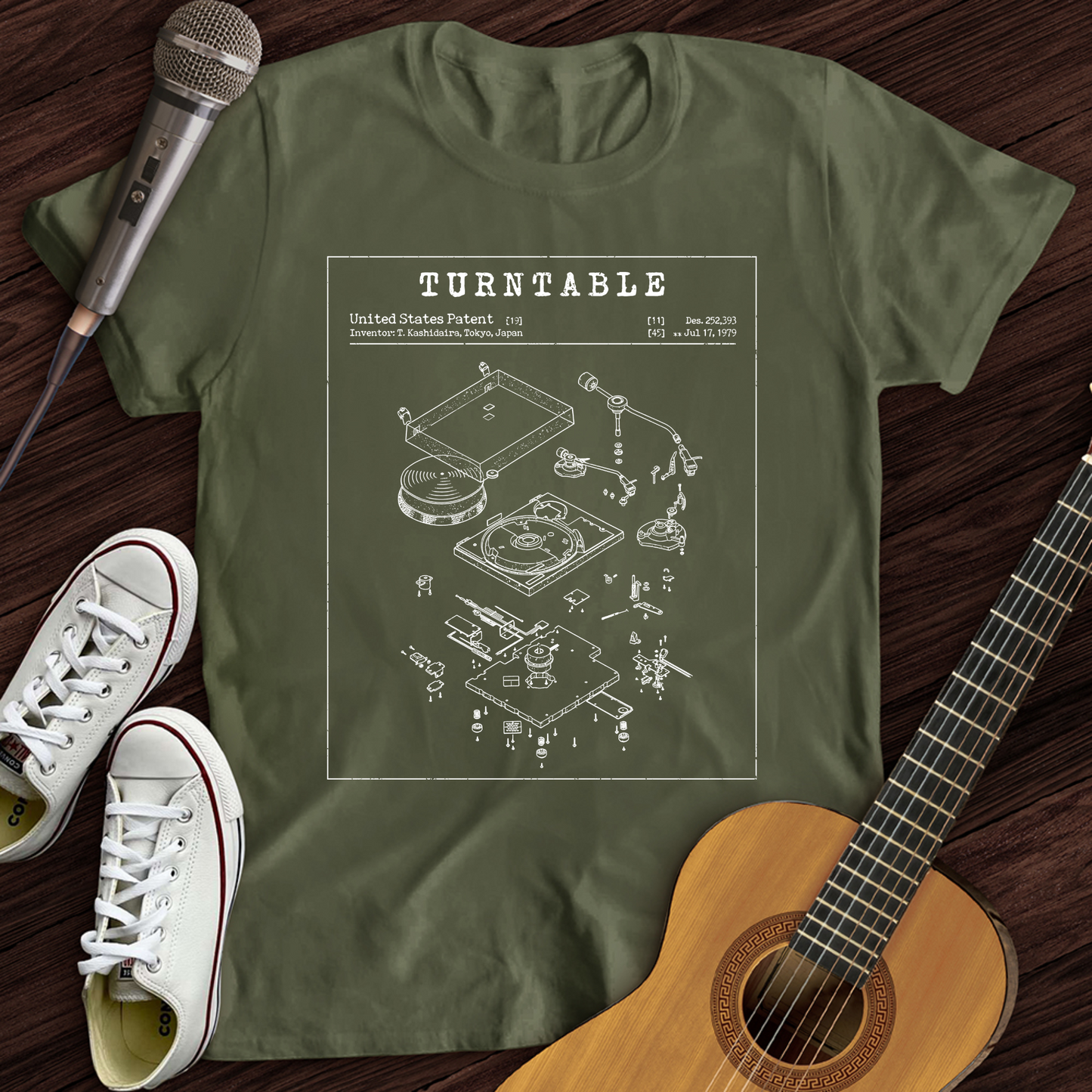 Turntable Patent T-Shirt
