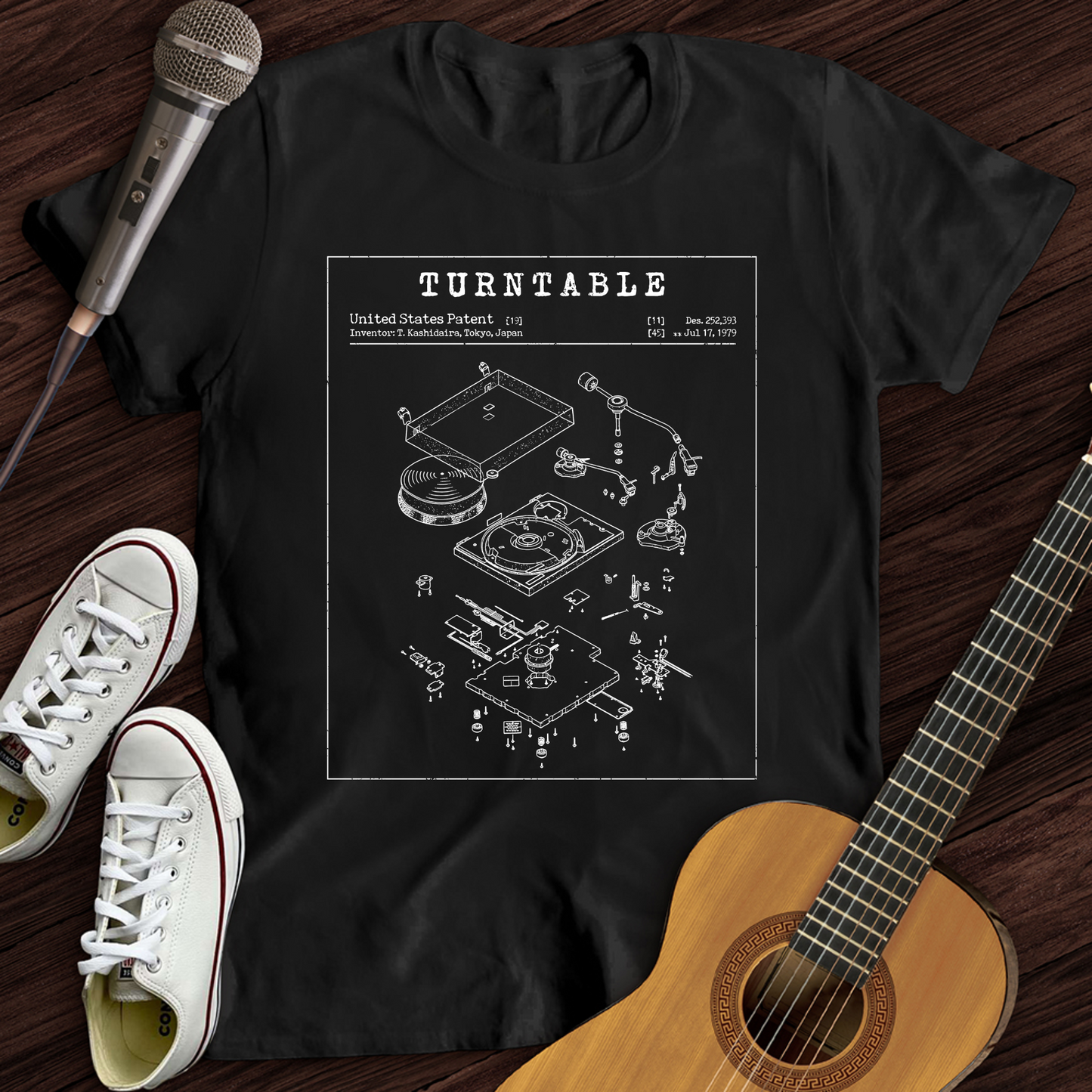 Turntable Patent T-Shirt