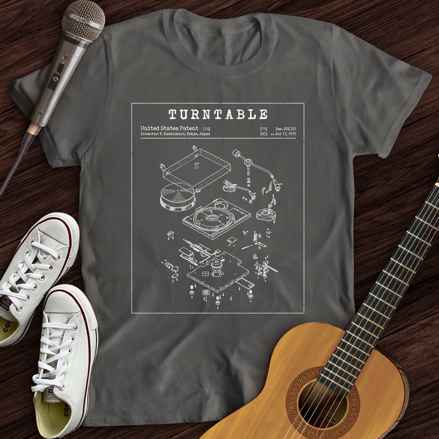 Turntable Patent T-Shirt