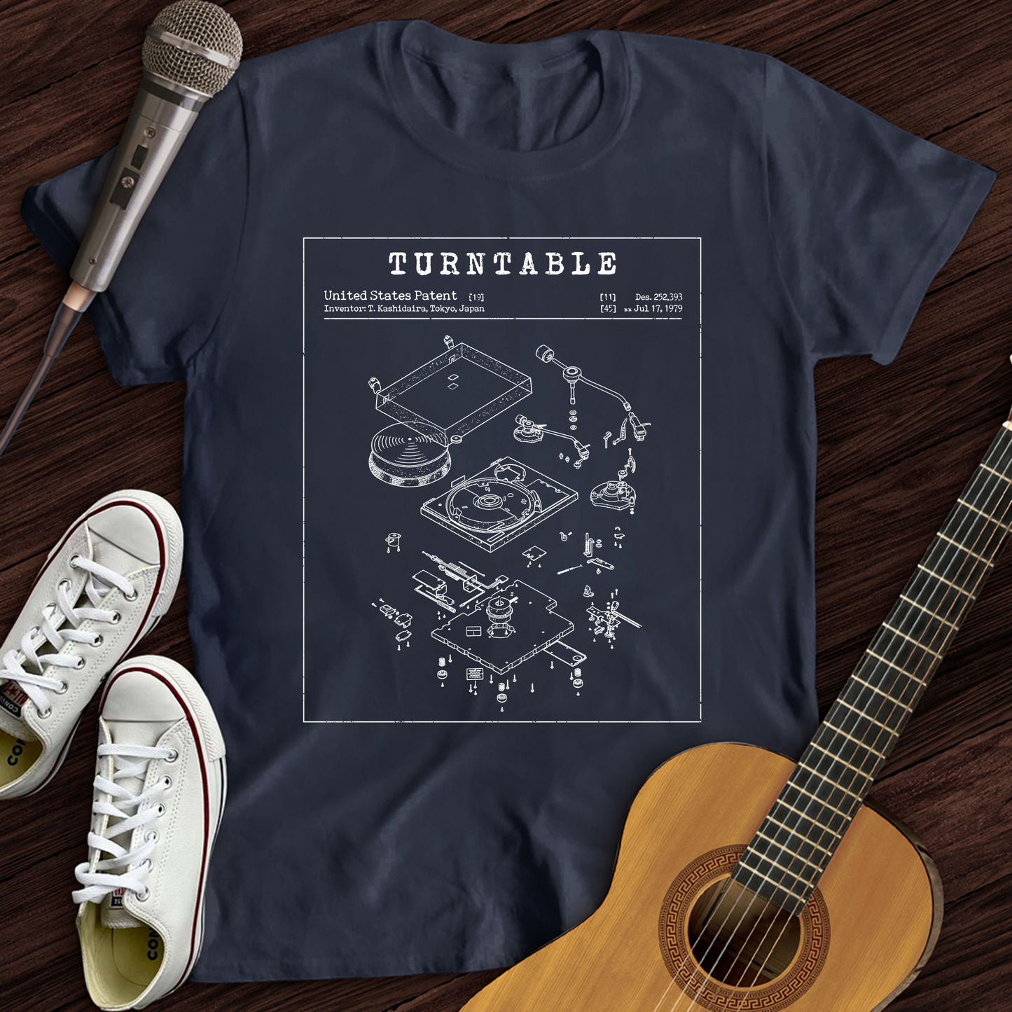 Turntable Patent T-Shirt