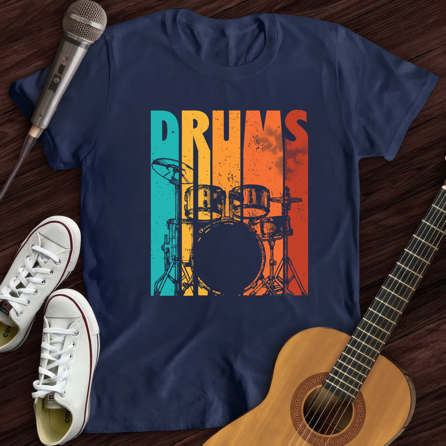 Retro Drummer T-Shirt