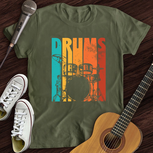 Retro Drummer T-Shirt