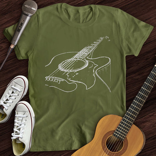 Guitar Sketch T-Shirt
