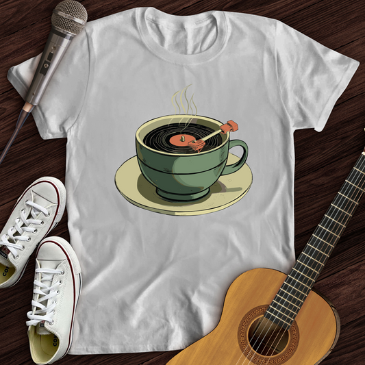Coffee Cup Record Player T-Shirt